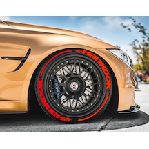 Lastik Yazısı 8X Hankook +Kuyruk+ Logo Kırmızı