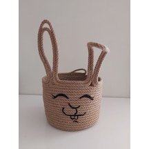 Hasır Sepet Tavşan 18x13 cm