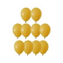 5 İnç Hardal Mini Balon 10 Adet