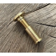 Door Pirinç Çelik Kapı Dürbünü Ahşap Kapı Dürbünü Sarı Renk 14mm 5cm