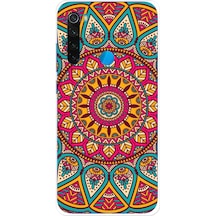 Redmi Note 8 Uyumlu Mandala Baskılı Silikon Kılıf Renkli