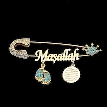 Sahiaksesuar Maşallah Yazılı Bebek Yaka Iğnesi 09