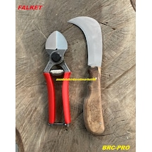 Falket Bağ Budama Makası Örs Budama Makası Brc Aşı Bıçağı Bağ Budama Çakısı 2li Set