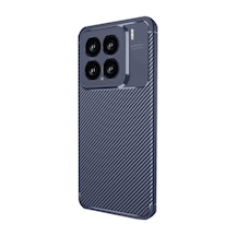 Xiaomi Mi 15 Kılıf Auto Focus Karbon Kapak - Lacivert Diğer