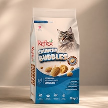 Crunchy Bubbles Kısırlaştırılmış Tavuklu Yetişkin Kedi Maması 10 Kg