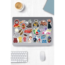Pixar Temalı Sticker Etiket Seti - Laptop Notebook Telefon