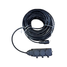 3'lü Kauçuk Seyyar Uzatma Kablosu 20 Metre 3x2.5 Mm 1