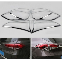 Hyundai Ix35 Uyumlu 2010 Sonrası Arka Stop Kaplama Abs Plastik Krom