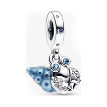 Nur Silver Karanlıkta Parlayan Yengeç Sallantılı Gümüş Charm Nur-bl00202