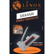 Lenox Tools Mekanik Zımba Tabancası 4 8 Mm Güçlü El Zımbası Ahşap Kumaş Karton Uyumlu 200 Adet Zımba