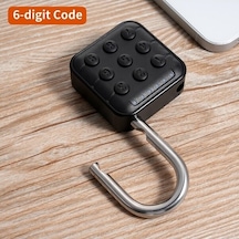 Jokmae Ip67 Su Geçirmez Akıllı Kilit - Parmak İzi/şifre, 10 Kullanıcı, Siyah