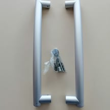 Alüminyum Yay Tip Kol 50 Cm Boyunda Gri Eloksal