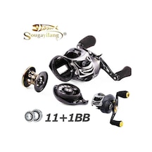 Novahub Baitcasting Makaraları Manyetik Fren Sol Sağ Balıkçılık Reel Bas Alabalık Somon Besleyici Balıkçılık Left