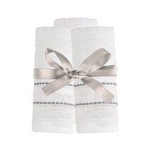 Maisonette 3'lü Bordürlü Havlu 30x30 Cm 3 Adet Çok Renkli