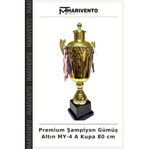 Marivento Premium Şampiyon Gümüş Altın My-4 A Kupa 80 Cm