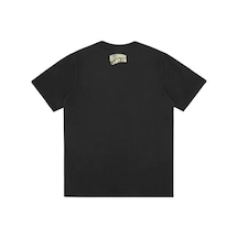 Tarzsokak Unisex Beyaz Bıllıonarıe Baskılı Bisiklet Yaka Tshirt Siyah