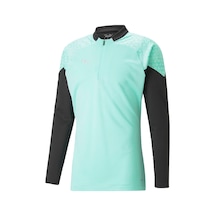 Puma Teamcup Training 1/4 Zip Top Erkek Futbol Uzun Kollu Antrenman Üstü 65798225 Yeşil 001