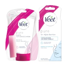 Veet Pure Duşta Tüy Dökücü Krem 150 ML + Veet Pure Sir Ağda Bandı Yüz  20 Adet