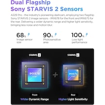 Viofo A229 Pro 2 Kameralı Ön + Arka Dual Çift Kameralı Starvis 2