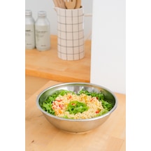 Metal 22 Cm Salata Kısır Meyve Sunum Kasesi Metal - 682974675 Metal