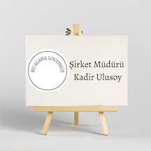 Kişiye Özel İroka Ayaklı Masa Üstü İsimlik
