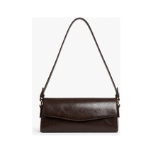 Nura Collection Bella Kadın Dikdörtgen Baget Omuz Çantası - Kahverengi - 896647284 Kahverengi