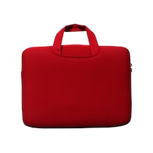 Xindoker 14" Dizüstü Bilgisayar Çantası - Hafif, Fermuarlı Ve Taşınabilir Kılıf, Yan Cepleriyle Pratik Kırmızı