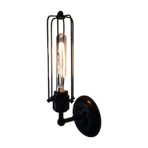 Mylights Retro Kafes Aplik Siyah Rustik Aplik Siyah