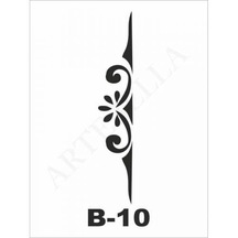 B-10 Artebella Stencil 10X20 CM