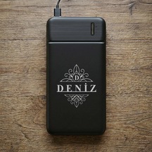 Bk Gift Kişiye Özel İsimli 10.000 Mah Powerbank Pb-4011 -16, Led Göstergeli Taşınabilir Şarj Cihazı, Kurumsal Hediye