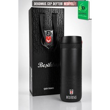 X Dekomus Lisanslı Beşiktaş Özel Çanta Kutulu 550 Ml Çelik Termos Altın