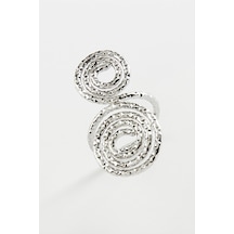 Sonsuzluk - 568 - Metal Yüzük - Nazblsmm - Gümüş Rengi