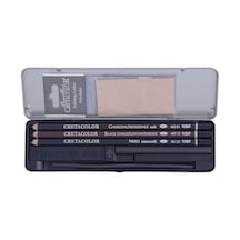 Cretacolor Charcoal Drawing Set Kömür Çizim Seti 8 Parça Metal Kutu 46008