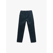 Koton Pamuklu Düğme Detaylı Basic Pantolon Lacivert 7wkb40002tw