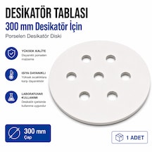 Desikatör Tablası 300 Mm Desikatör İçin - Porselen Desikatör Diski