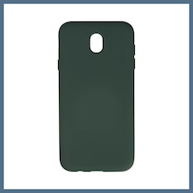 Buradabulabilirsin Samsung Uyumlu Galaxy J7 Pro / J730 Kılıf Nano İçi Kadife Silikon - Koyu Yeşil Bbz