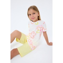 Rolypoly Kız Çocuk Krem Bermuda Takım Rp3796-c-v1 Krem