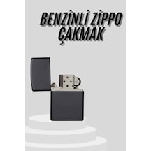 Çakmak - 836 - Parlak Siyah Doldurulabilir - Glblseme - Hedyelik Eşya