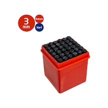 Partner Pt03041 Çelik Harf Rakam Zımba Takımı 3 Mm 36 Parça