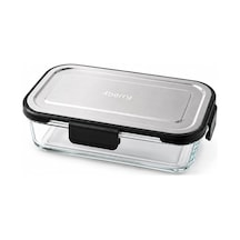 Home 1040 Ml Cam Saklama Kabı, Kilitli Kapaklı, Fırın Ve Mikrodalga Uyumlu, Buzdolabı Ve Dondurucuya Uygun, Gıda T Genel