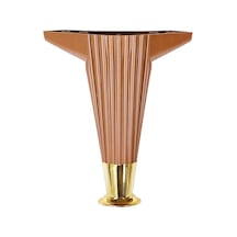 15cm - Kahverengi - Gold Uçlu Plastik Mobilya - Koltuk Ayak 5570