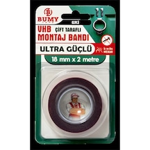 Bumy Vhb Montaj Bandı 18 Mm X 2mt Gri