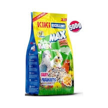 KIKI Excellent Kuş Max Menu Baby Parekets Yavru Paraket Kuşu Yemi 500 Gr. KB304