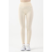 Maraton Active Slimfit Kadın Training Ekru Tayt 812057-ekru