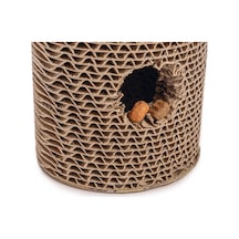 Hnrlıshp Beeztees Kedi Oyuncağı, Karton Silindir Ve Püskül, 23x10x10cm