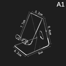 Şeffaf Akrilik Cep Telefonu Standı Masa Yerleştirme Tutucu Akıllı Telefon İçin Evrensel Masaüstü Şarj Cihazı Desteği Telefon Montajı A1