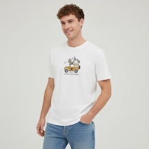 Lumberjack Ml Oasis Erkek Ekru Tişört -ekru