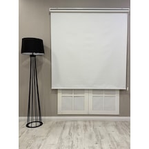 %100 Işık Geçirmez Blackout Stor Perde Beyaz Beyaz