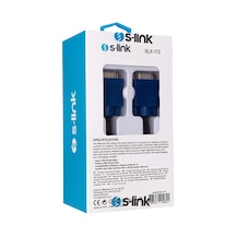 S-link SLX-172 1.8M VGA Kablo M/M Monitör Kablosu 24K Gold