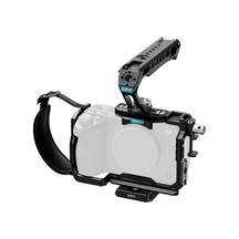 Sony Fx3/fx30 İçin Üst Saplı Tam Kamera Kafes Kiti, Xlr Kulp İle Uyumlu, Hdmı İçin Kablo Kelepçesi, 1/4"-20 Dişli Delikler, Arrı, Soğuk Ayakkabı Ve Nato Ray İçin 3/8" Yerleştirme